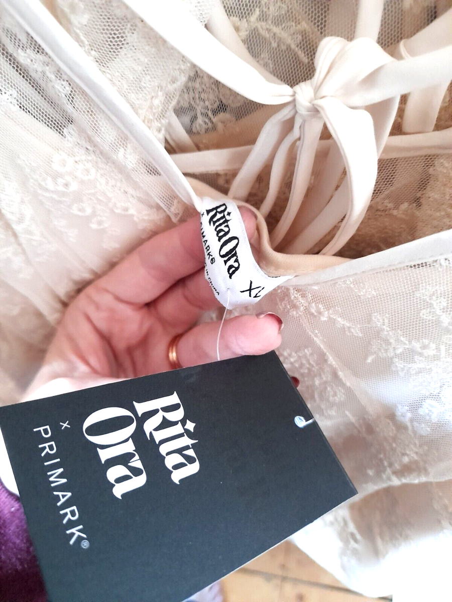 Primark Rita Ora Cream White Ruffle Lace Maxi Dress Lined XL UK 16-18 NWT | eBay UK Primark Rita Ora Cream White Ruffle Lace Maxi Dress Lined XL UK 16-18 NWT | eBay UK