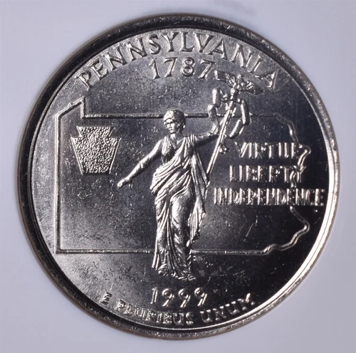 1999-P Pennsylvania State Quarter - NGC MS67 