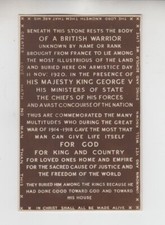 c1920 . Tomb of Unknown Soldier. Westminster Abbey. London, England. WWI RPPC