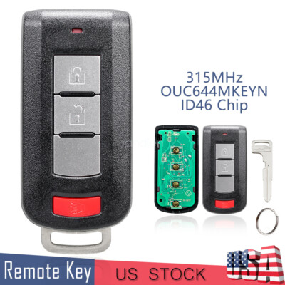 Remote Key Fob for Mitsubishi Outlander Sport 2010 2012 2013 2014 2015 2016 2017
