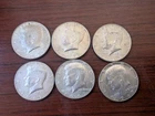 [Lot of 6] 65-69 - 40% Silver Kennedy Half Dollar Circulated 1967