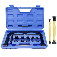 Valve Spring Compressor - 10 Pc Removal Tool Kit, Valve Lappers for Car, ATV