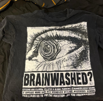 Vtg Hellstar Band Brainwashed Graphic Tee T-shirt All Size BO032
