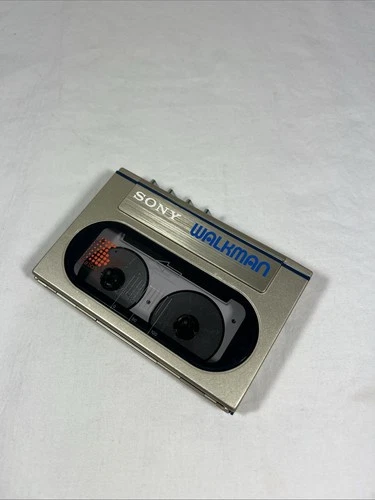 Vintage Sony Walkman WM-10 Cassette Player Japan Made Blue Text - Parts/Repair