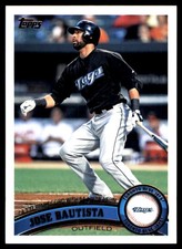 Jose Bautista 2011 Topps #346 Blue Jays MLB READ FREE SHIPPING AutographDen