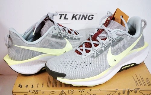 Nike React Pegasus Trail 5 Hiking Running Silver Barely Volt DV3864-004 FC