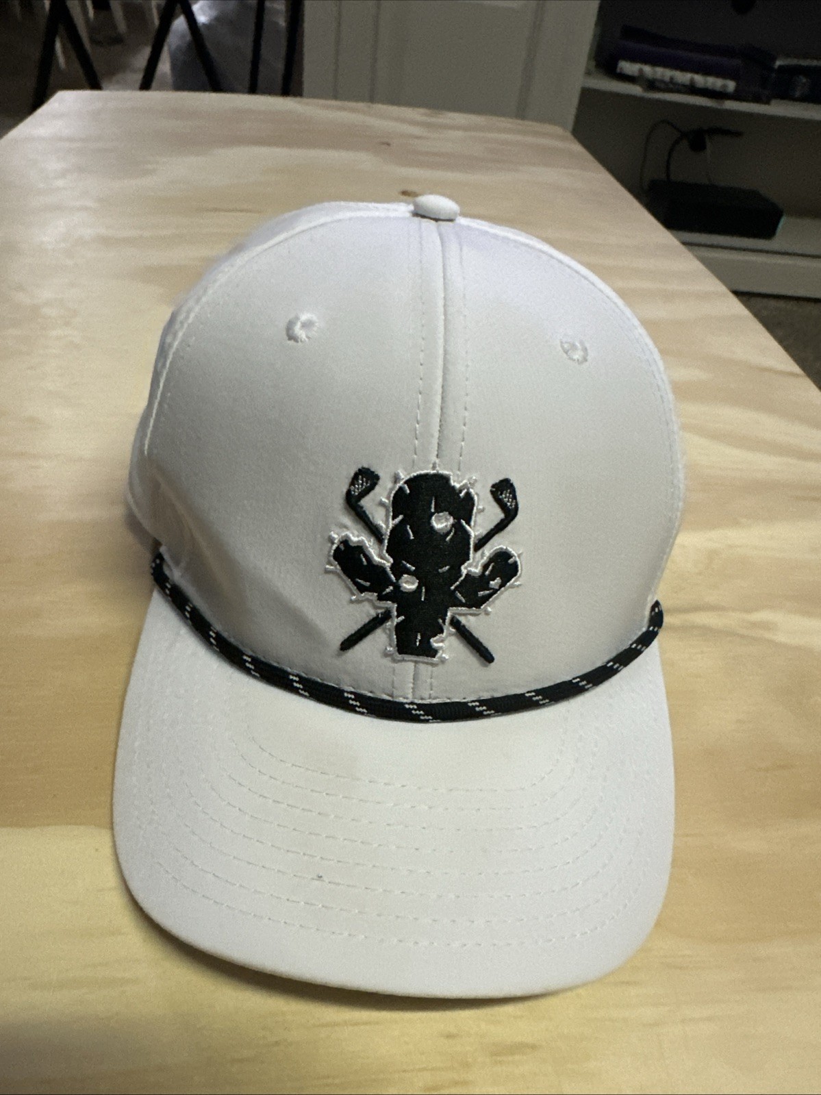 Cactus Hack Baseball Hat White Blue Snapback Golf - image 1