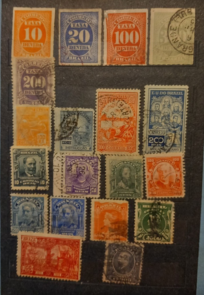 Brazil  1890 -----  used stamps x 92    (632)