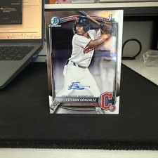 Esteban Gonzalez 2025 Bowman Chrome 1st Prospect Base Auto #CPA-EGO Guardians