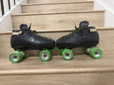 Riedell 595 Size 8 With Sure Grip Plates,Anabolix Wheels