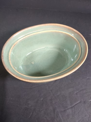 Vintage HON Hen On Nest Blue Green Chicken On Nest Turquoise Blue Stoneware GUC - Picture 5 of 12