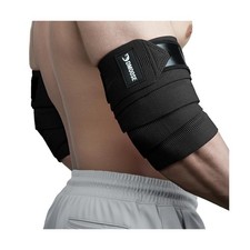 DMoose Fitness Elbow Wraps for Weightlifting Pair 40" Adjustable Brace for ...