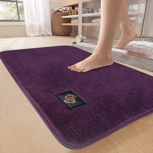 Non Slip Bath Mats Shower Mat Memory Foam Bath Mat Small & Large Bathroom Rug - Picture 6 of 13