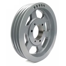 1/2 In To 2-15/16 In Quick Detachable Bushed Bore 3 Groove V-Belt Pulley 11.8