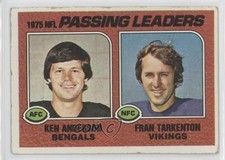 1976 Topps Ken Anderson Fran Tarkenton #201 HOF 1b9b