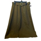 New ListingVintage WWII Army A-Line Skirt Olive Drab WAC Military Style Unattached Belt