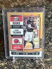 2023 Contenders Optic - Rookie Ticket Cedric Tillman Orange Prizm 50/50 bookend