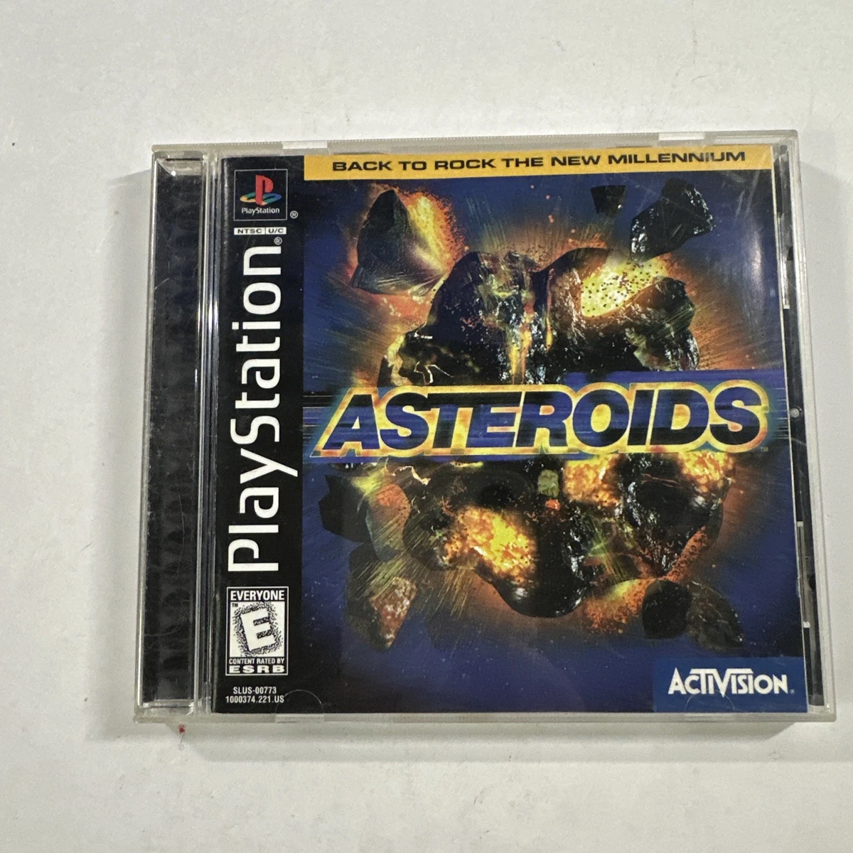 Asteroids Sur PS1 – Jeu Complet (boîte, Manuel, Disque) PAL, TBE, édition Rétro 1998