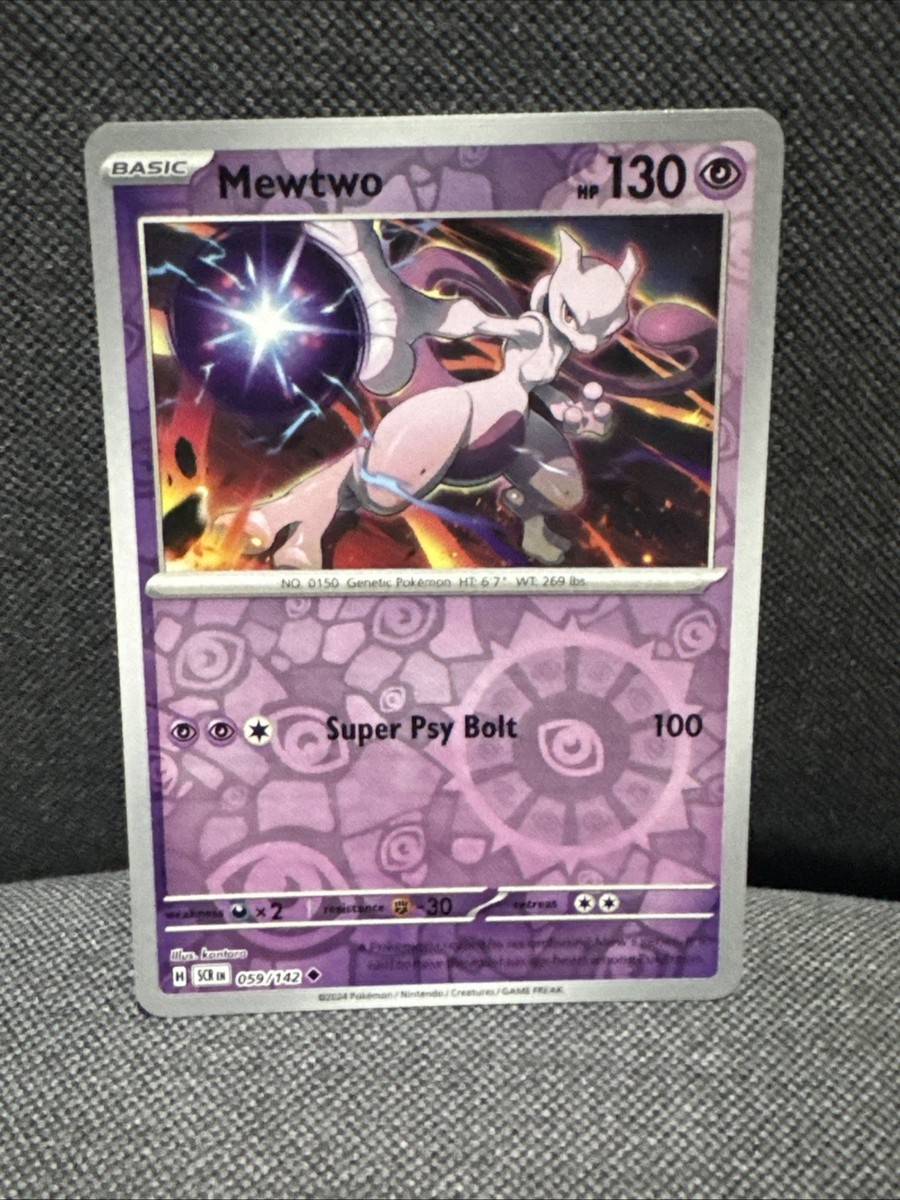 Mewtwo 2枚 / Magneton 1枚　ポケモンカード　海外版 Mewtwo 059/142 Sv07: Stellar Crown Reverse Holo for sale