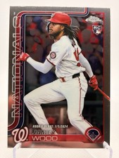 2025 Topps Chrome Update Series - Rookie Debut James Wood #USC95 Batting (RC)