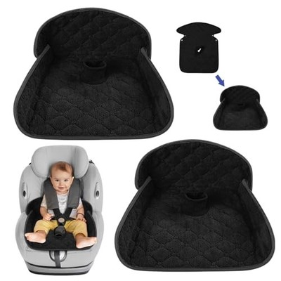 2 Pack Black carseat Potty Training Cover,Extended Length Car Potty Training 