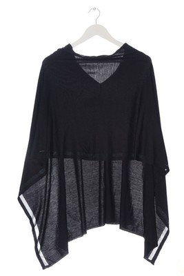 COMMA Poncho Damen Pullover schwarz Casual-Look