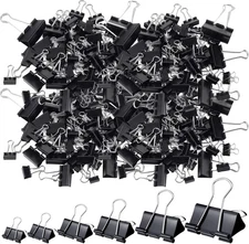 Yexiya 1000 Pcs Binder Clips Bulk Assorted Sizes Black Multi Sizes, 