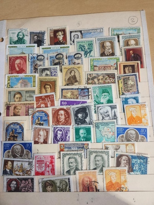 russian stamps. 1954-1956 year.Used 52 stamps. The true price 40$