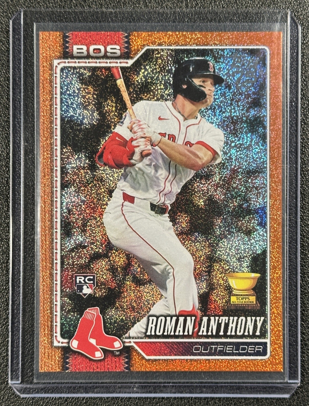 ROMAN ANTHONY 2026 TOPPS #189 ROOKIE ORANGE SANDGLITTER RC 3/25 RED SOX