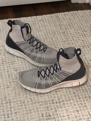 Pre-Owned Nike Mercurial Superfly Free Flyknit Pure Platinum Size 12 805554-001