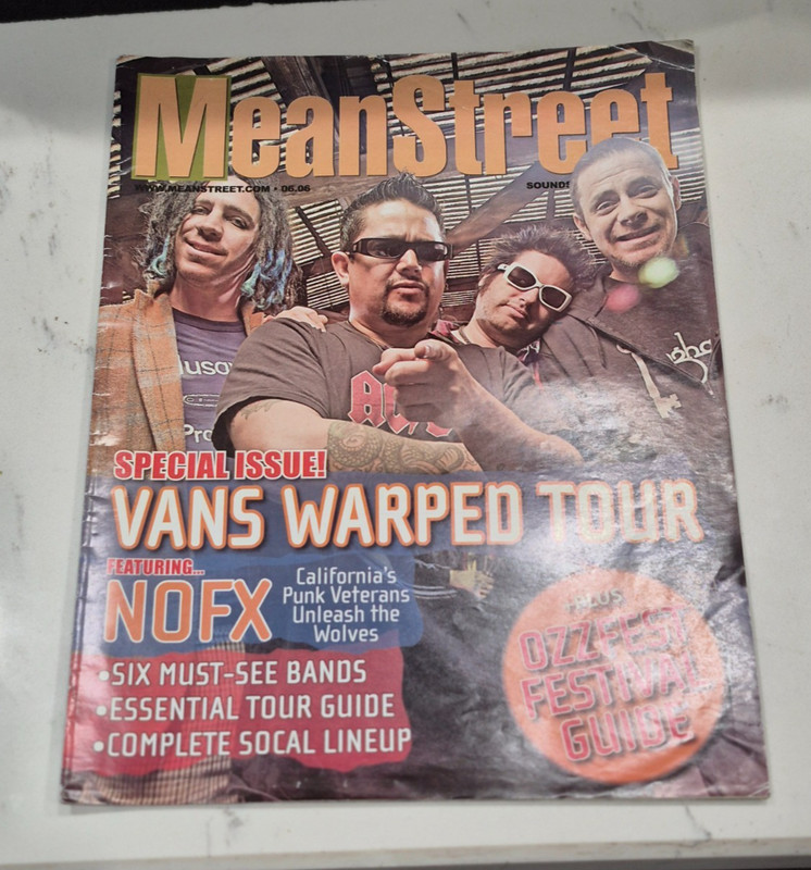 June 2006 issue of MeanStreet Magazine NoFX Special Issue Warped Tour Guide