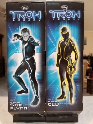   Christmas Sale Limited Tron Legacy 12'' SAM FLYNN & CLU Set of (2) / NEW