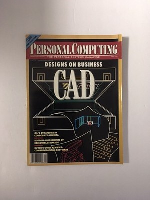 Personal Computing APR 1988 back issue COMPUTER magazine - CAD Business Programs