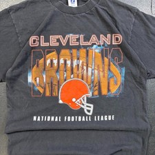 Vintage 90s Cleveland Browns NFL Cotton T-Shirt reprint VK14295