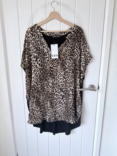 Yours Clothing Women’s Leopard Print T-shirt Top | Size 26-28 | BNWT