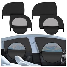 4PCS Front/Rear Car Window Shades with Zipper,Upgraded Car Shades for Side Wi...
