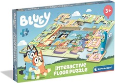 Clementoni Interactive Floor Puzzle - Bluey With Electronic Pen, 24-Piece Educa