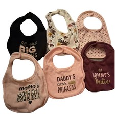 Hudson Baby Cotton Drool Bibs Set Multicolor 6 pieces