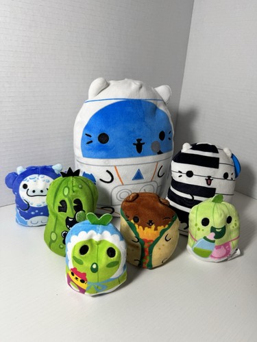 Cats vs Pickles Bean Plush Lot Of 7 Moon Pickle And Cats Beanie Bundle