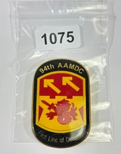 94th AAMDC Challenge Coin First Line of Defense US Army Karbler Charity 75-DS52