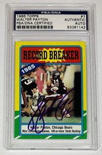 Walter Payton Football Cards, Rookie Card and Autograph Memorabilia Guide 50