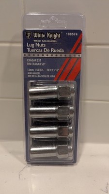 White Knight 118574 Cragar Lug Nuts 12MM-1.25 R.H. Hex 13/16''
