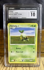 Pokemon TCG 2008 Turtwig 77/100 - Majestic Dawn - CGC Gem Mint 10