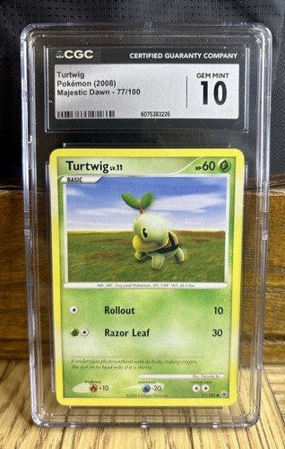 Turtwig graded CGC 10 for sale on eBay
