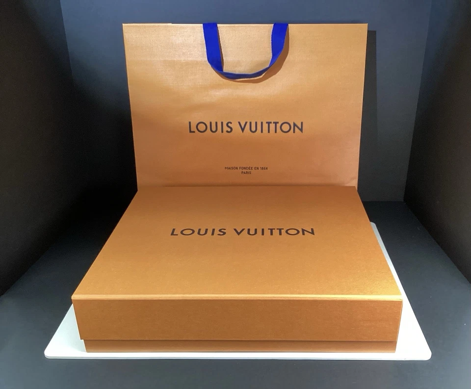 Hombre Louis Vuitton Paris Damier 100% Lana Negro Gris Cuadros Bufanda Italia Foto 4 de 4