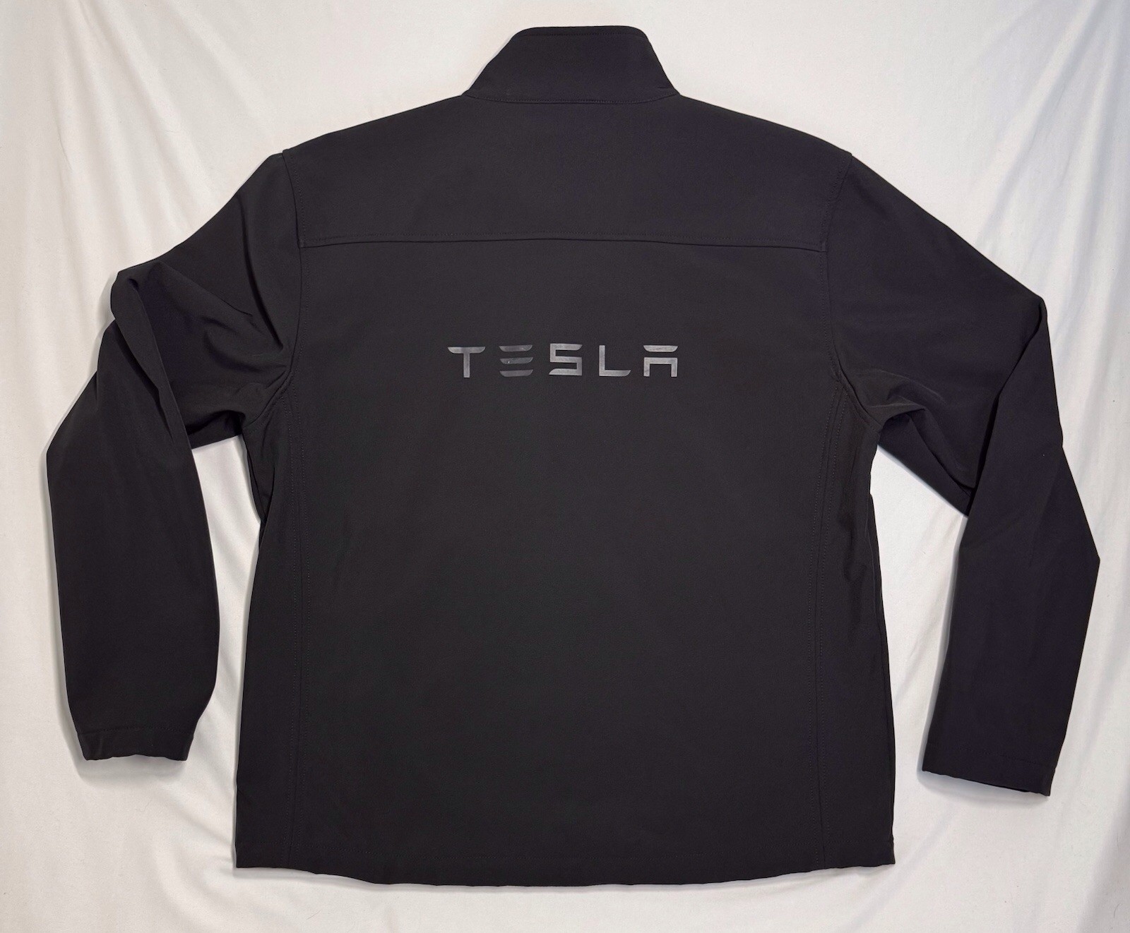 Tesla Soft-Shell Jacket Black Full Zip Fleece Mes… - image 4
