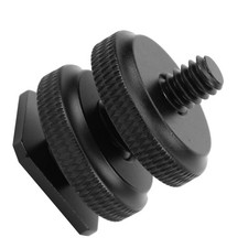 Camera Hot Shoe Mount Adapter 1/4 Inch Camera Mount Screw Flash Shoe To Tripod