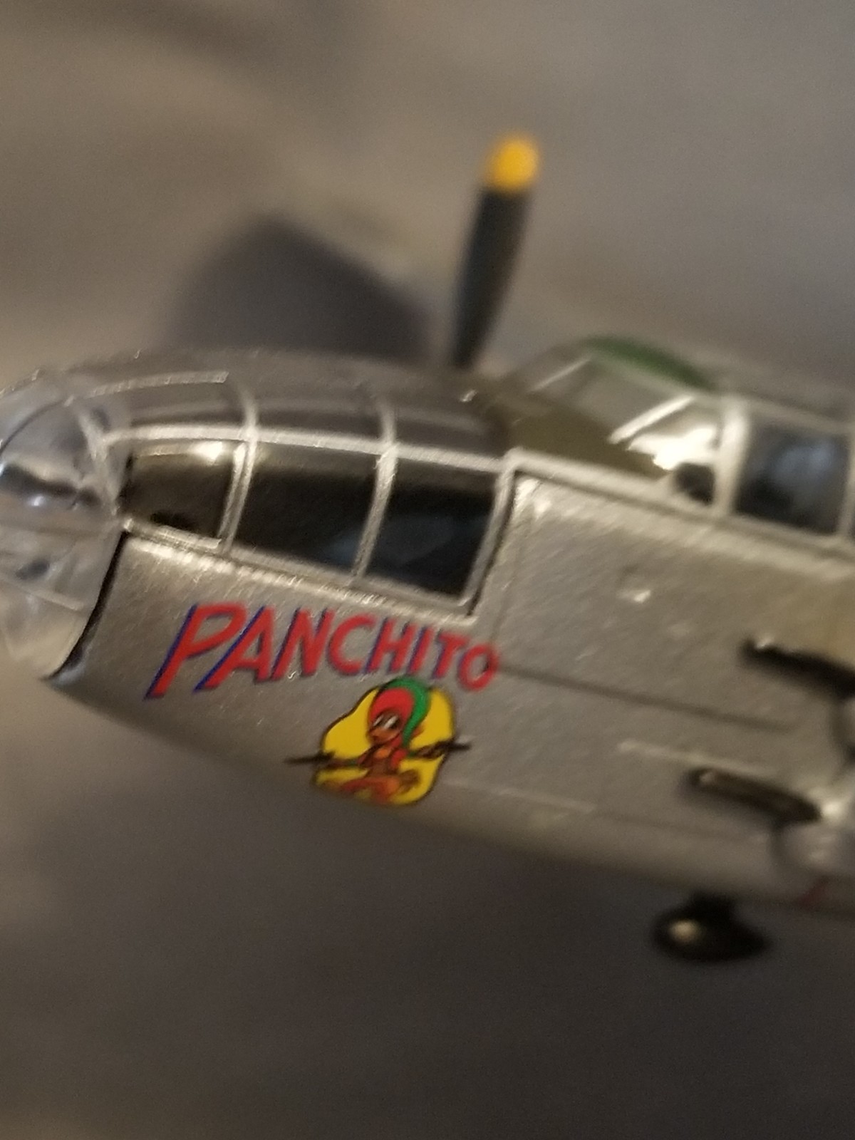 B-25 Mitchell Panchito Diecast Metal 1/100 Daron Worldwide Postage Stamp 5403-4