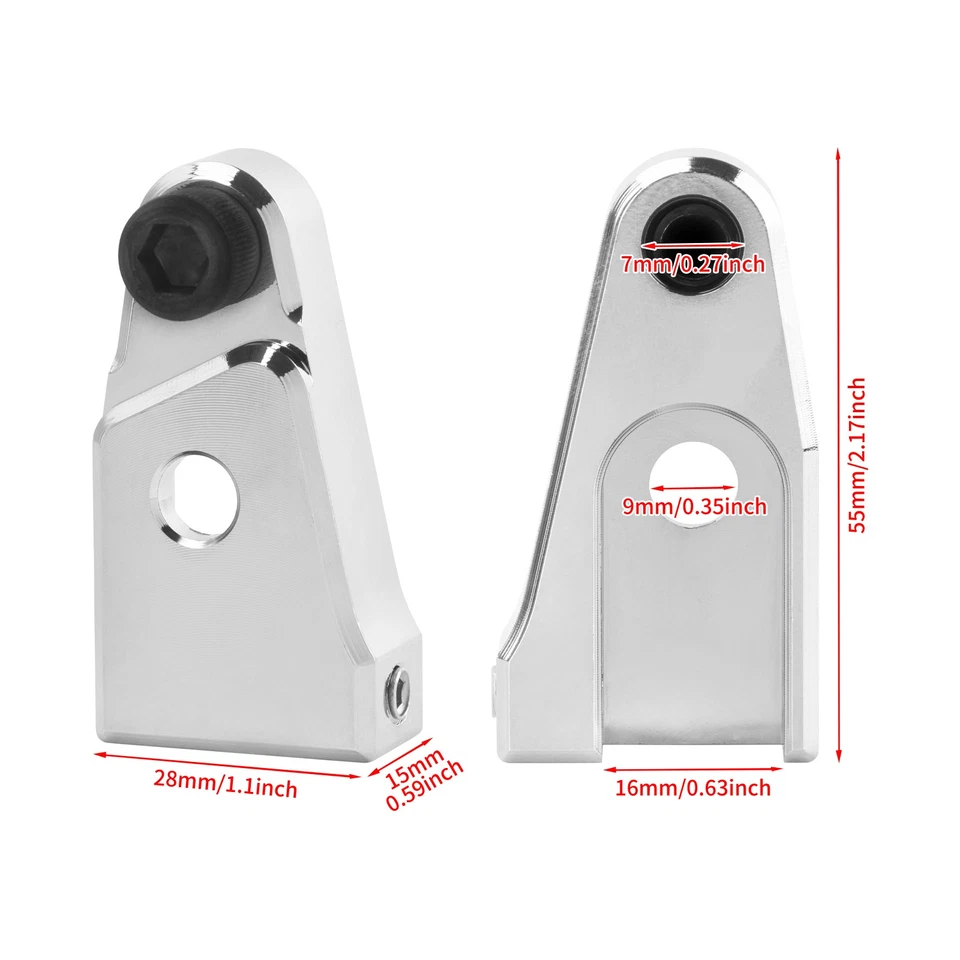 Asistente de cambio de marchas de refuerzo de transmisión de aluminio cromado para Harley Twin Cam Dyna Foto 3 de 4