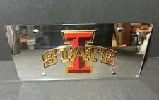 Stockdale Acrylic Iowa State Cyclones Mirrored Finish License Plate Man Cave